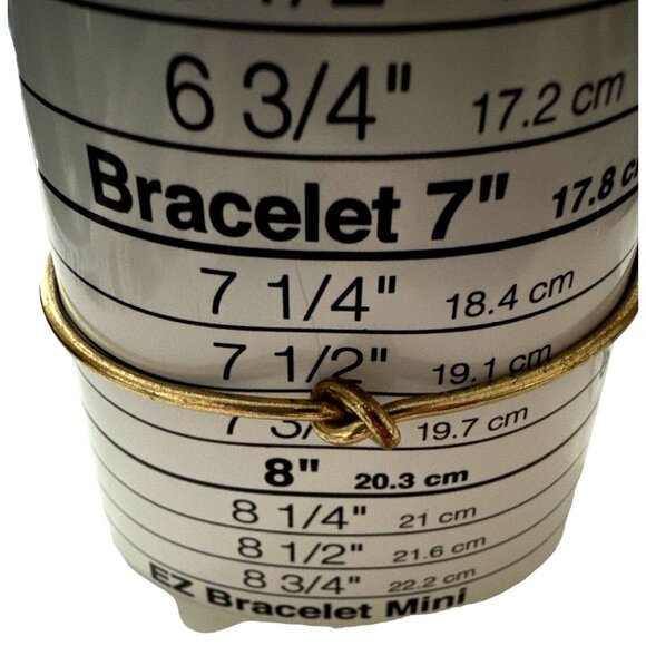 Dainty Vintage Knot Cuff Bracelet Brassy Gold Tone Simple Thin - Picture 4 of 5